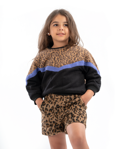 LEOPARD FUR SKIRT