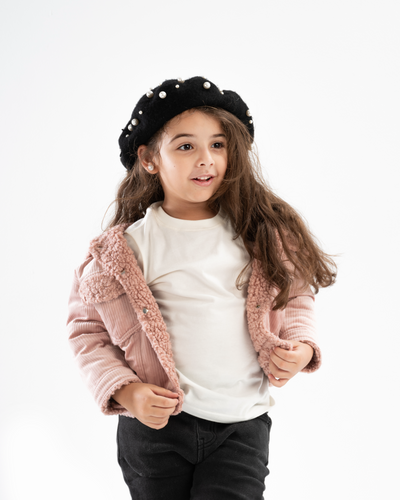 FLUFFY FUR LINED JACKET