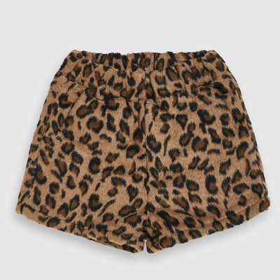 LEOPARD FUR SKIRT