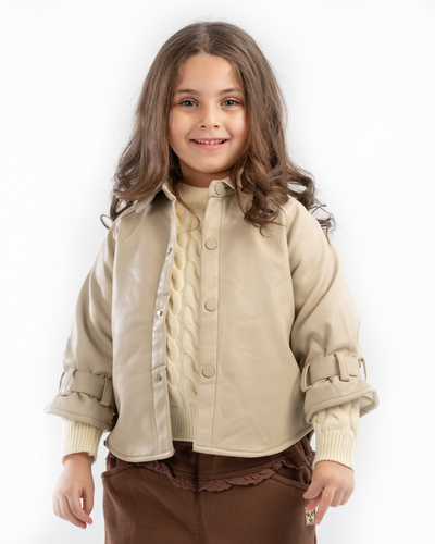 4 BUTTON LEATHER SHIRT