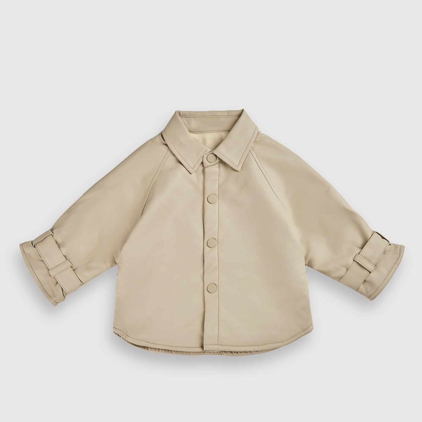 4 BUTTON LEATHER SHIRT