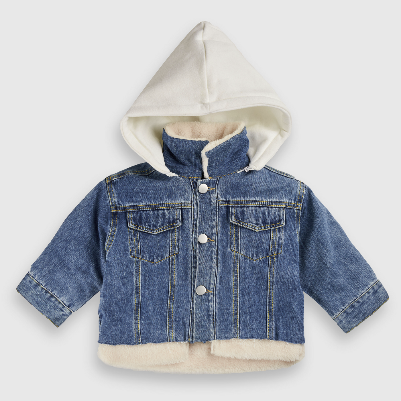 FUR LINED JEANS WITH HOODIE