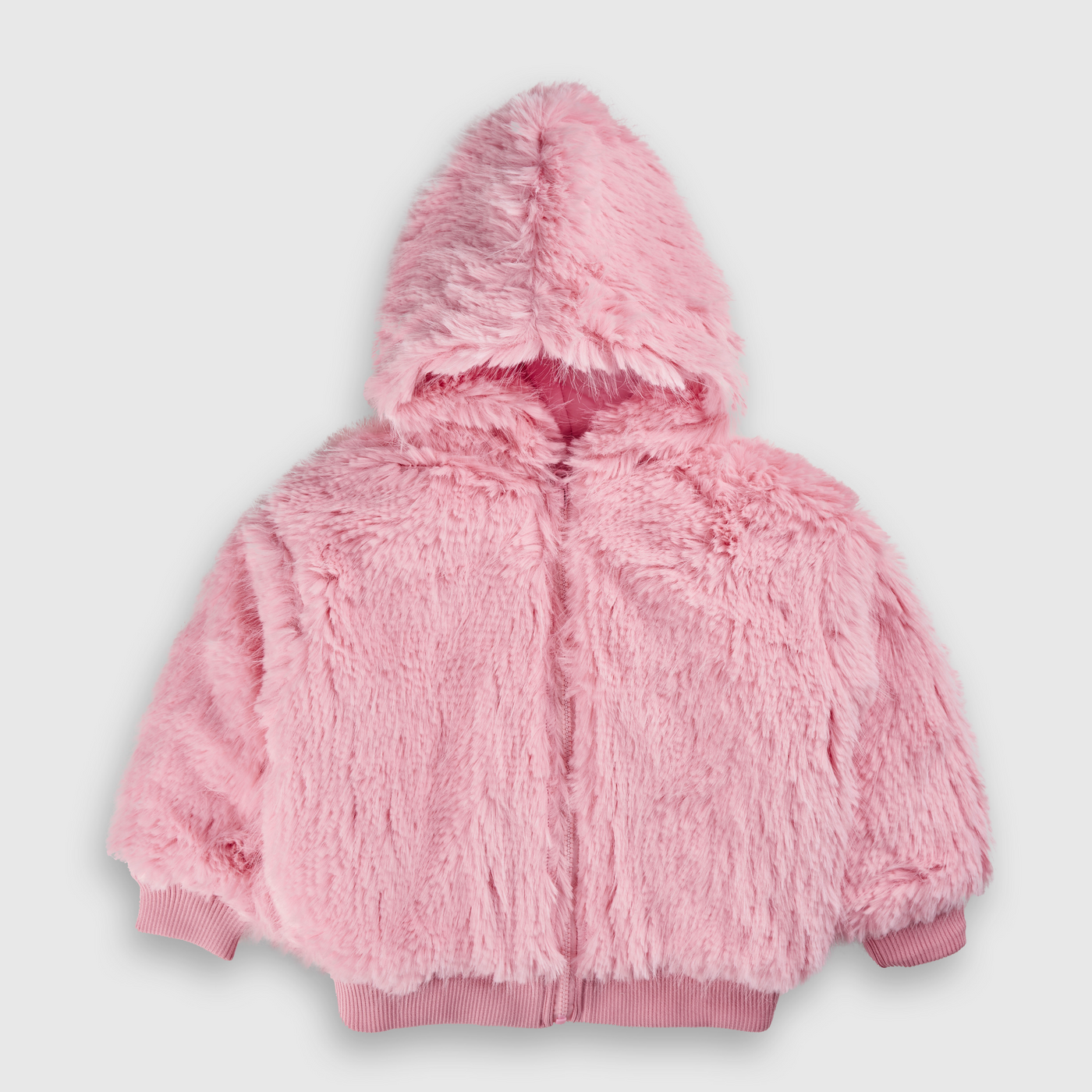 PLAIN FUR LINED JACKET