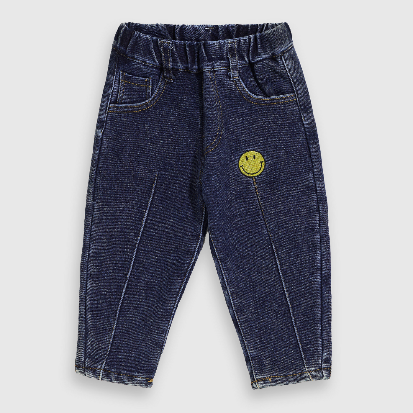 SMILE YELLOW PATCH LINED PANTS