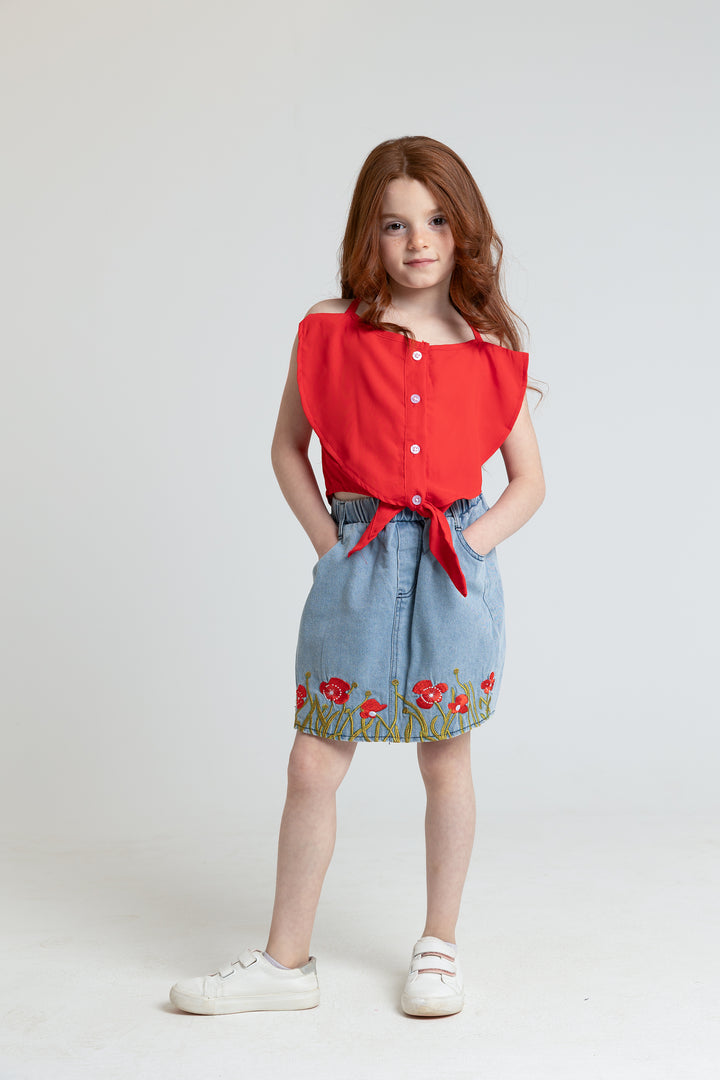 RED FLOWER SET