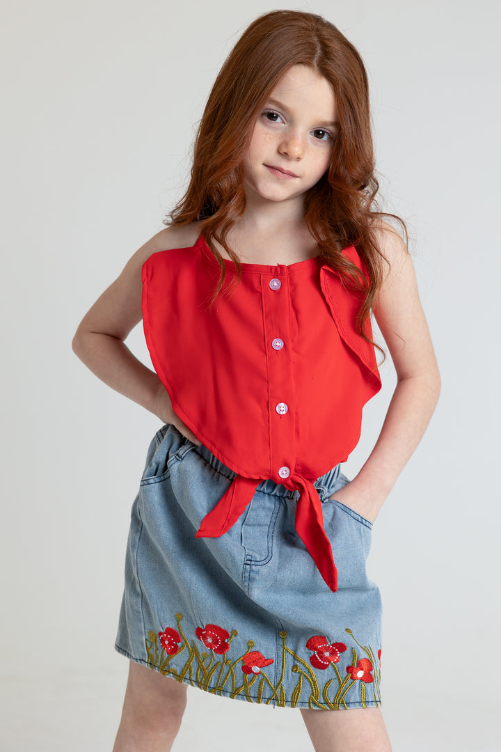 RED FLOWER SET