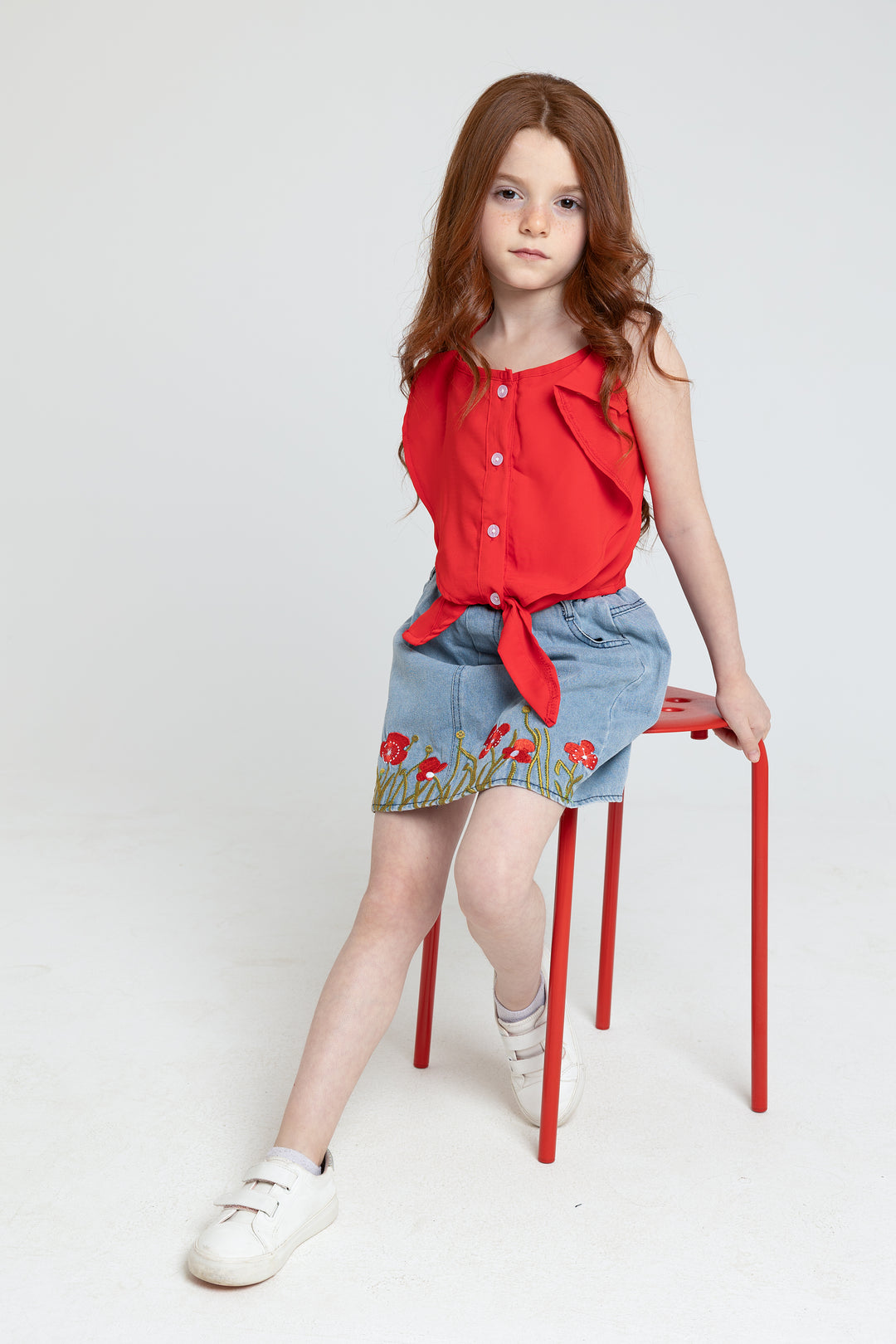 RED FLOWER SET