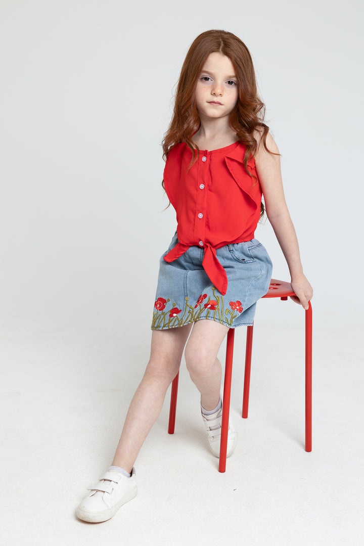 RED FLOWER SET