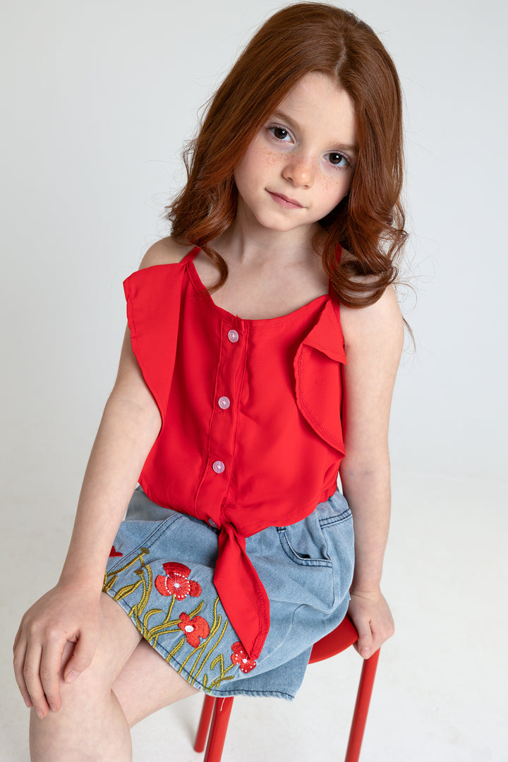 RED FLOWER SET