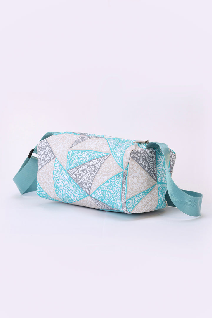 GEOMETRIC PRINT POUCH BAG