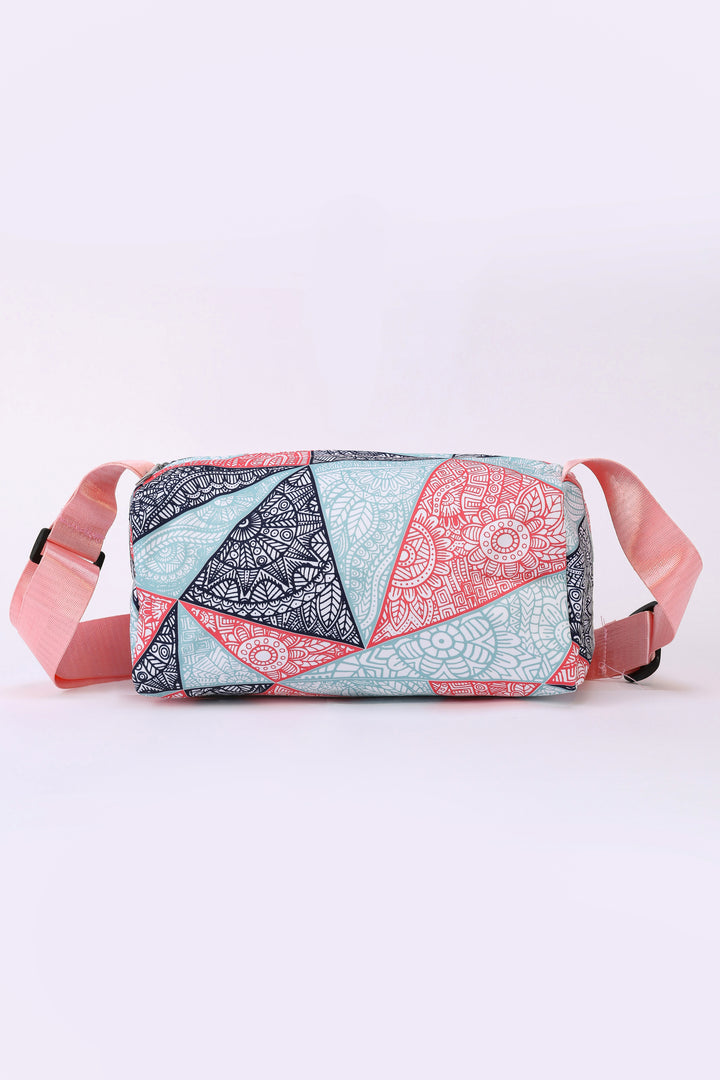 GEOMETRIC PRINT POUCH BAG