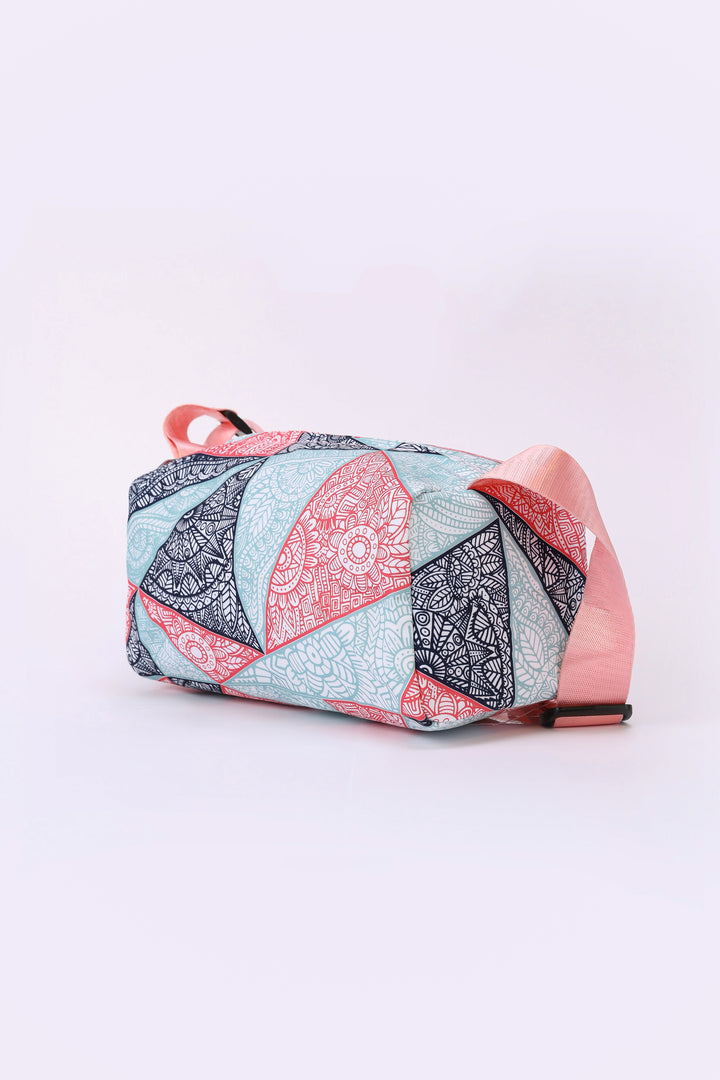 GEOMETRIC PRINT POUCH BAG