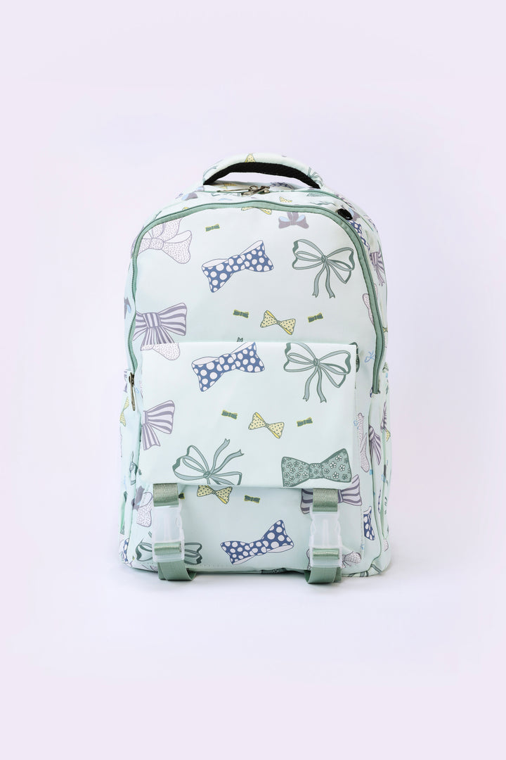 BOW PRINT BACKPACK