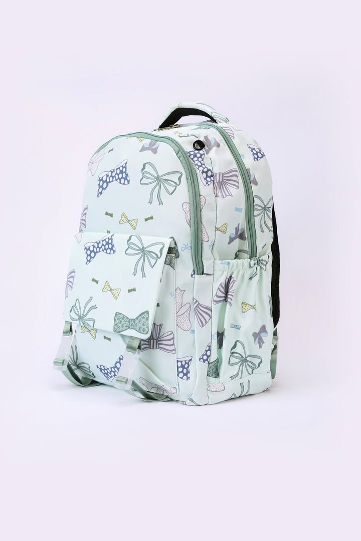 BOW PRINT BACKPACK