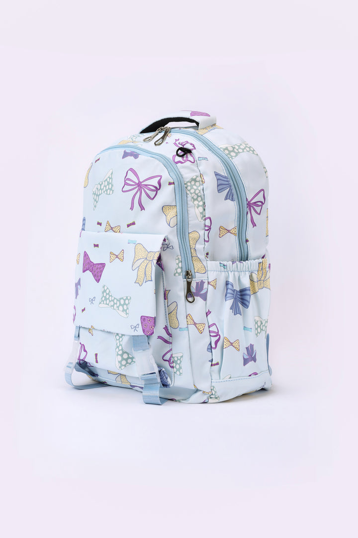 BOW PRINT BACKPACK