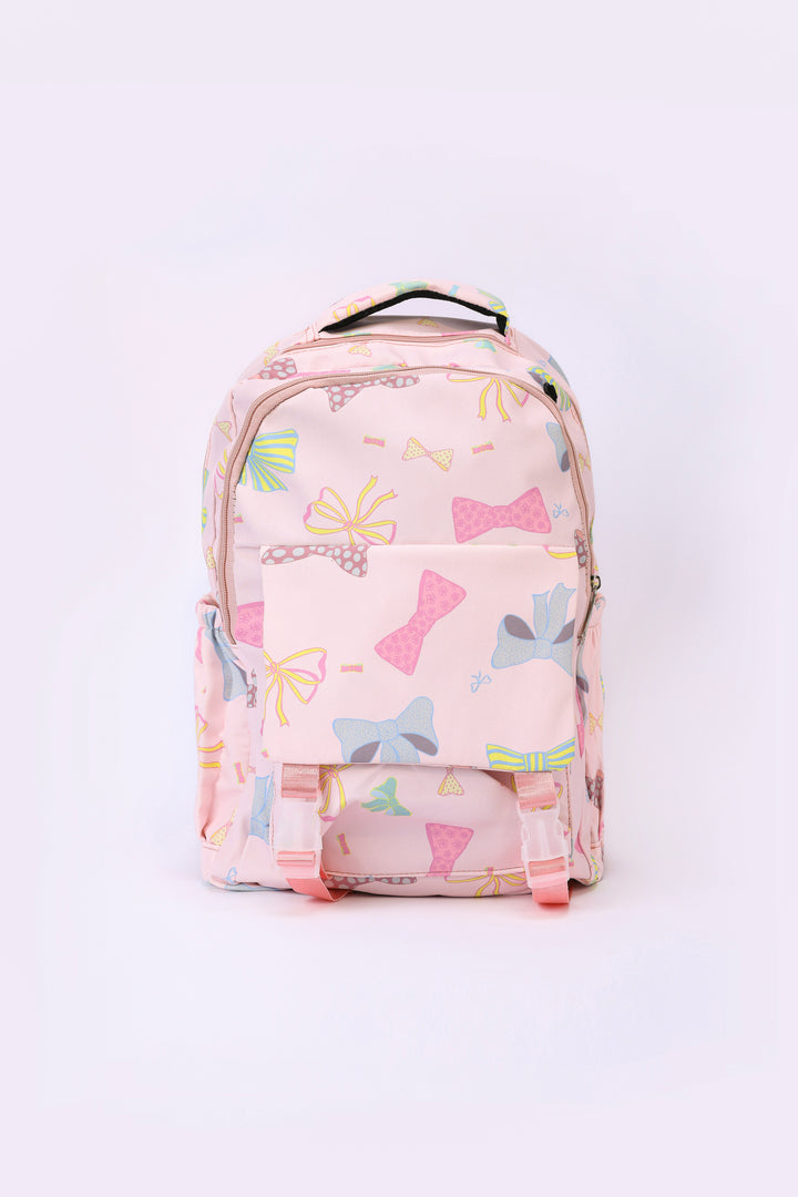 BOW PRINT BACKPACK