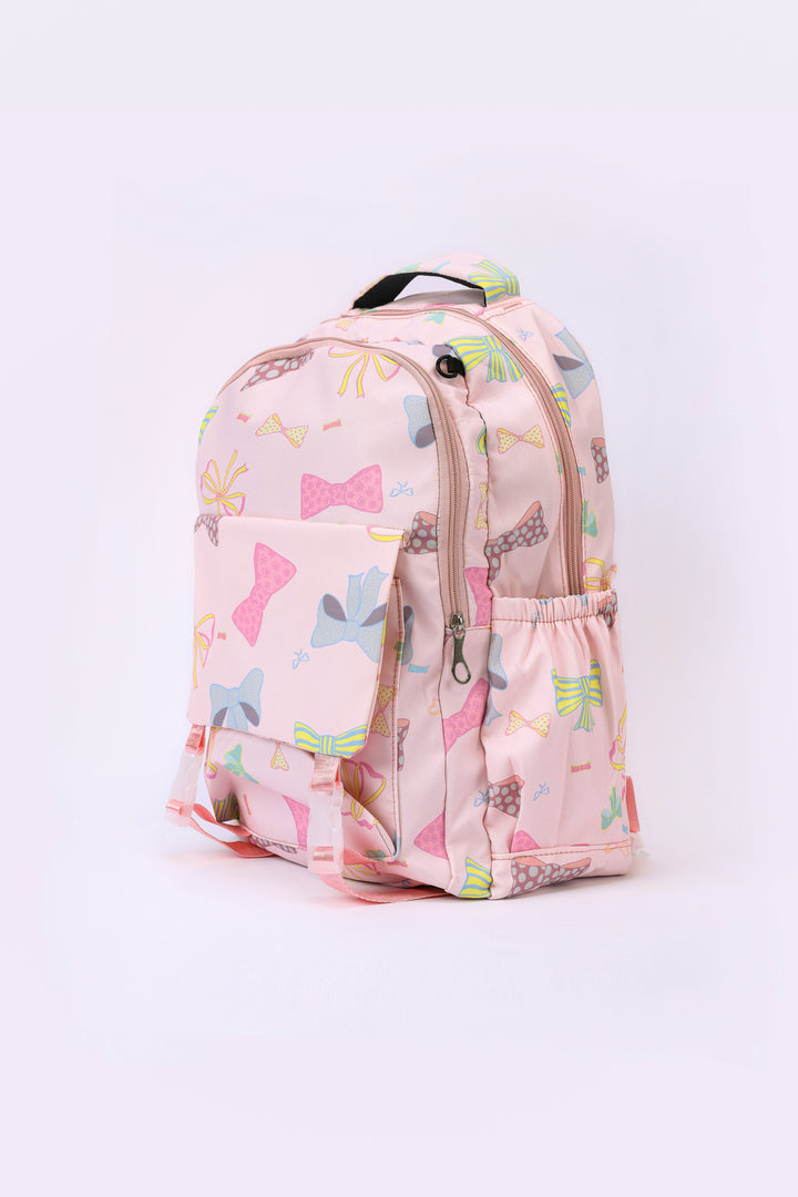 BOW PRINT BACKPACK