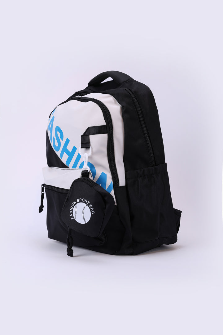 FASHION SPORT BACKPACK WITH ROUND POUCH