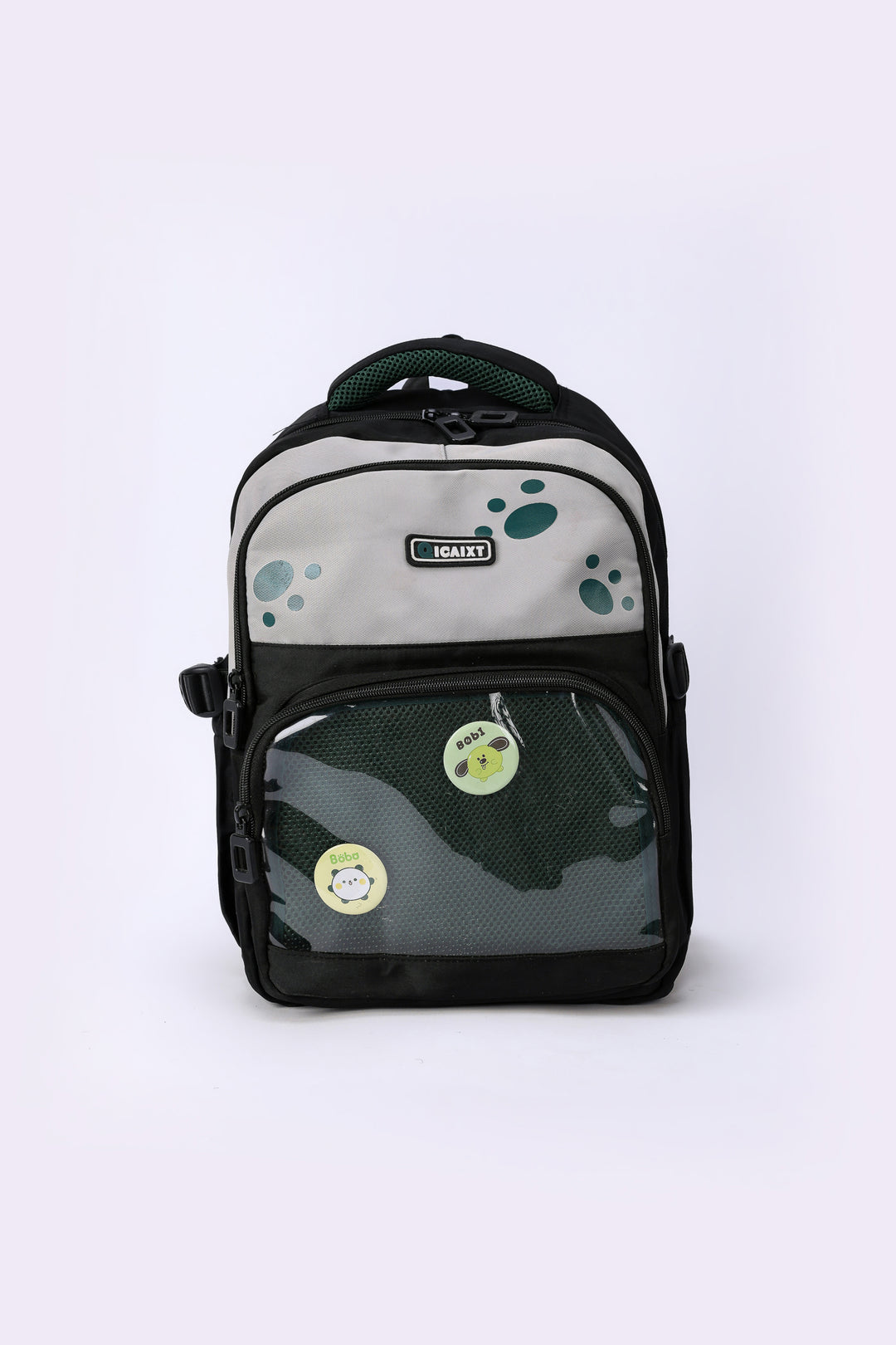 PAW PRINT CLEAR FRONT BACKPACK