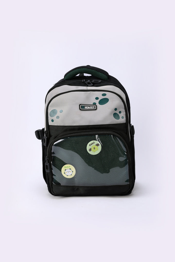 PAW PRINT CLEAR FRONT BACKPACK