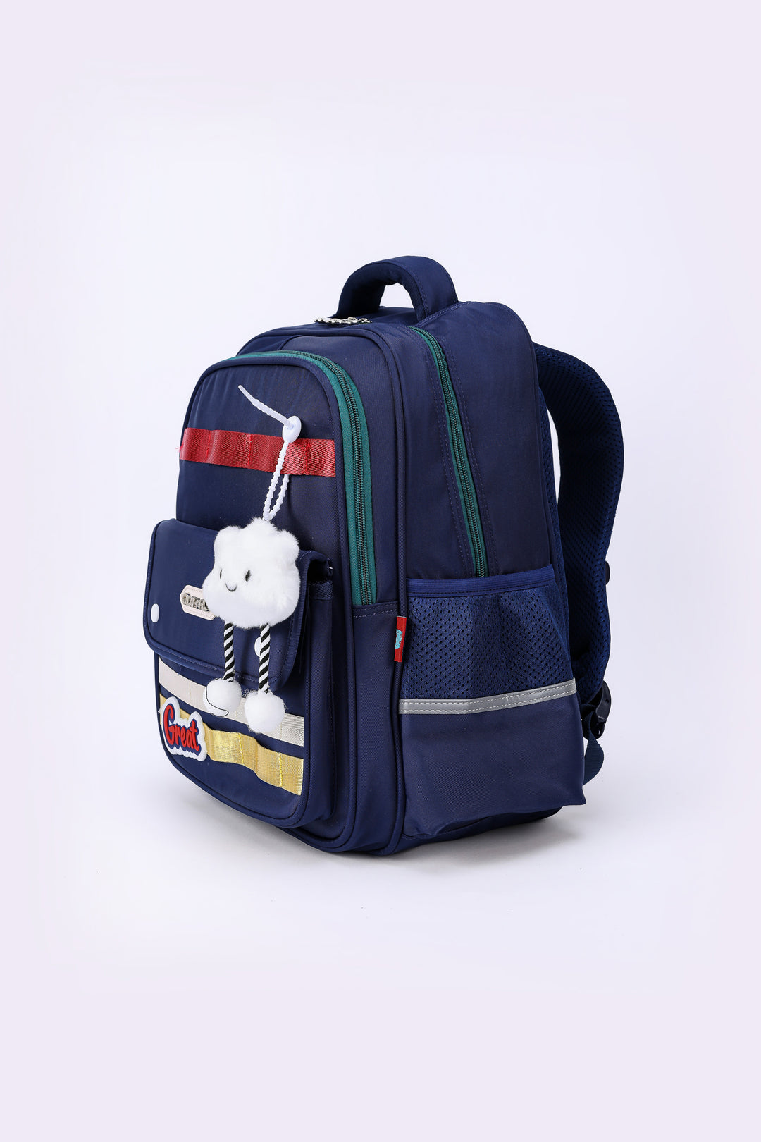 STRIPED CLOUD CHARM BACKPACK