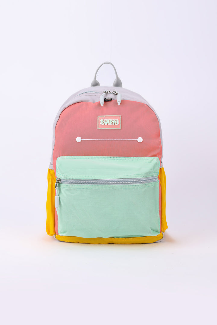 PASTEL BLOCK POCKET BACKPACK