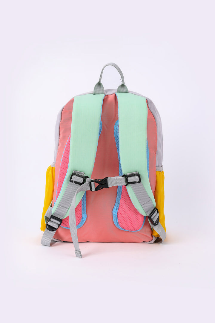 PASTEL BLOCK POCKET BACKPACK