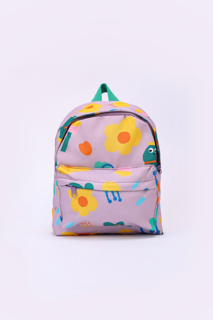 FLOWER PRINT BACKPACK