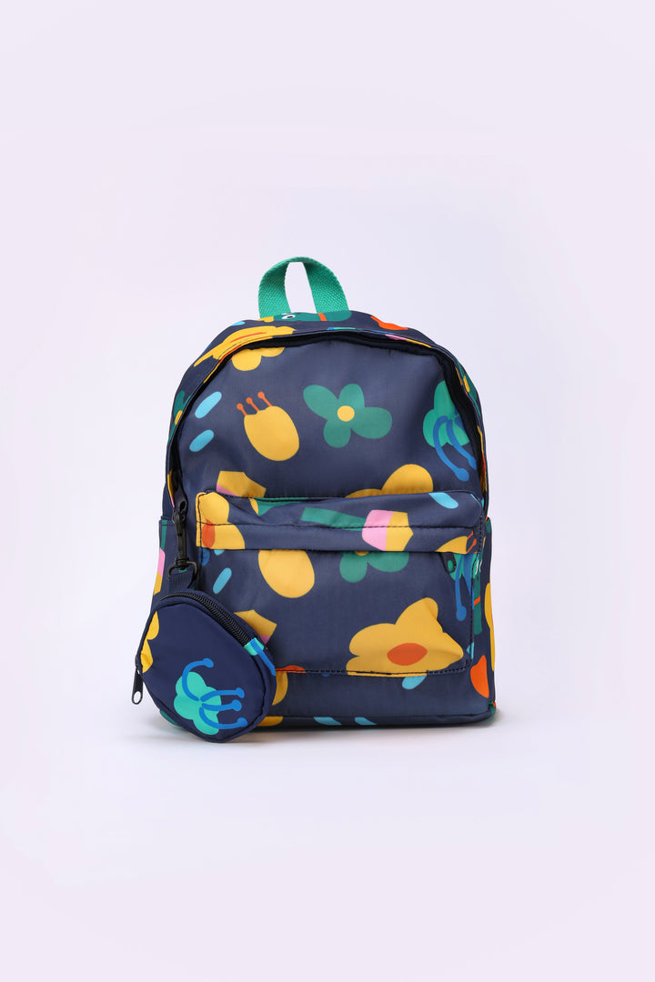 FLOWER PRINT BACKPACK