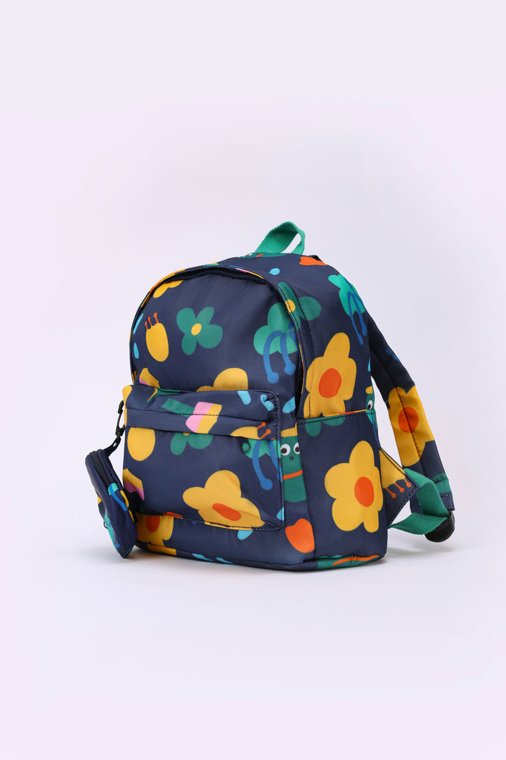 FLOWER PRINT BACKPACK