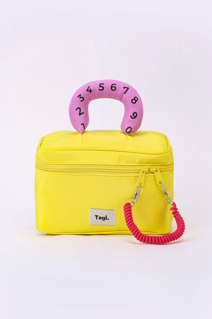 NUMBER HANDLE ZIP POUCH