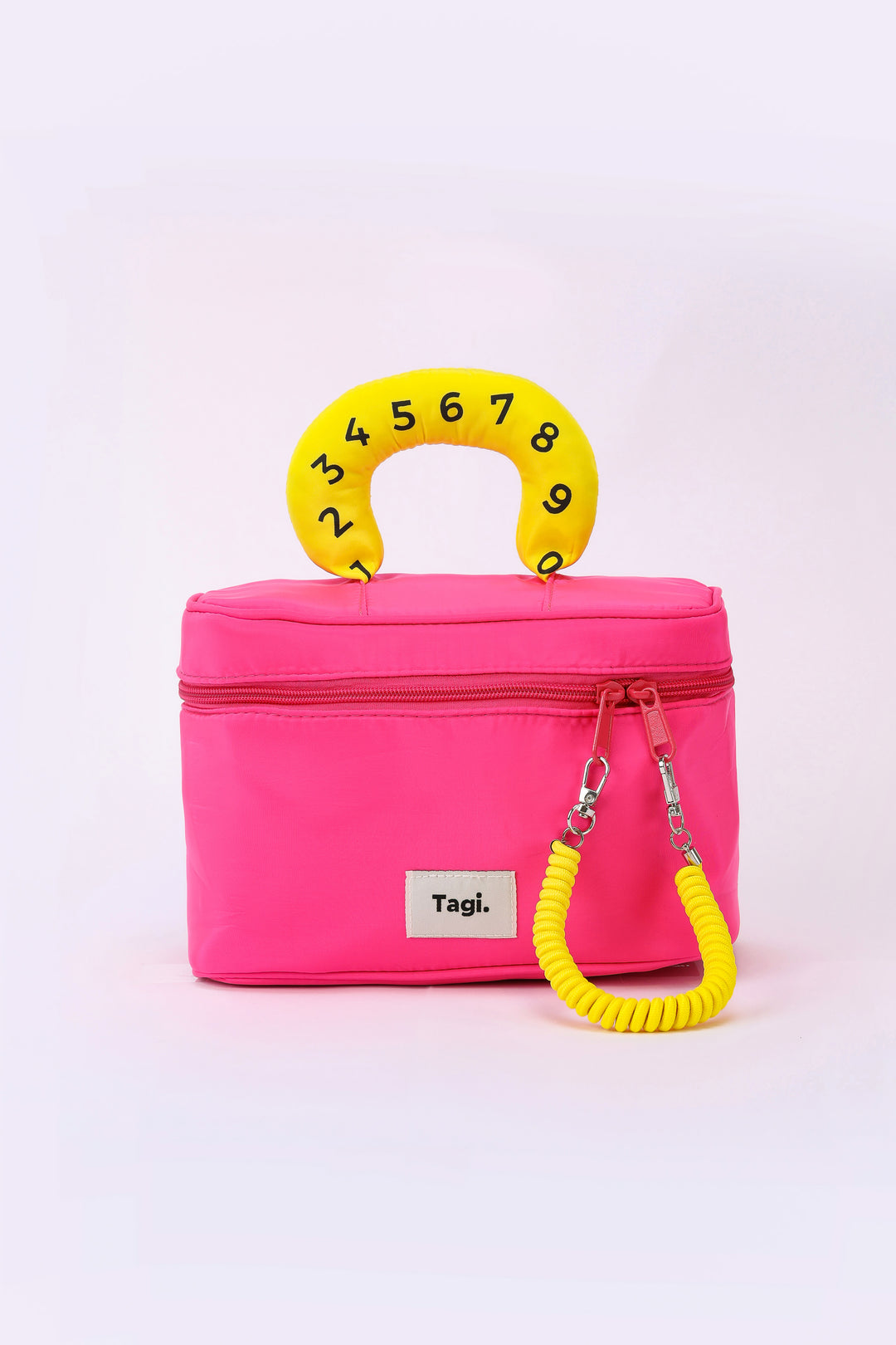 NUMBER HANDLE ZIP POUCH