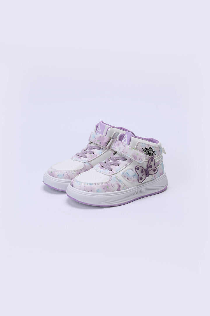 BUTTERFLY HIGH TOP SNEAKERS