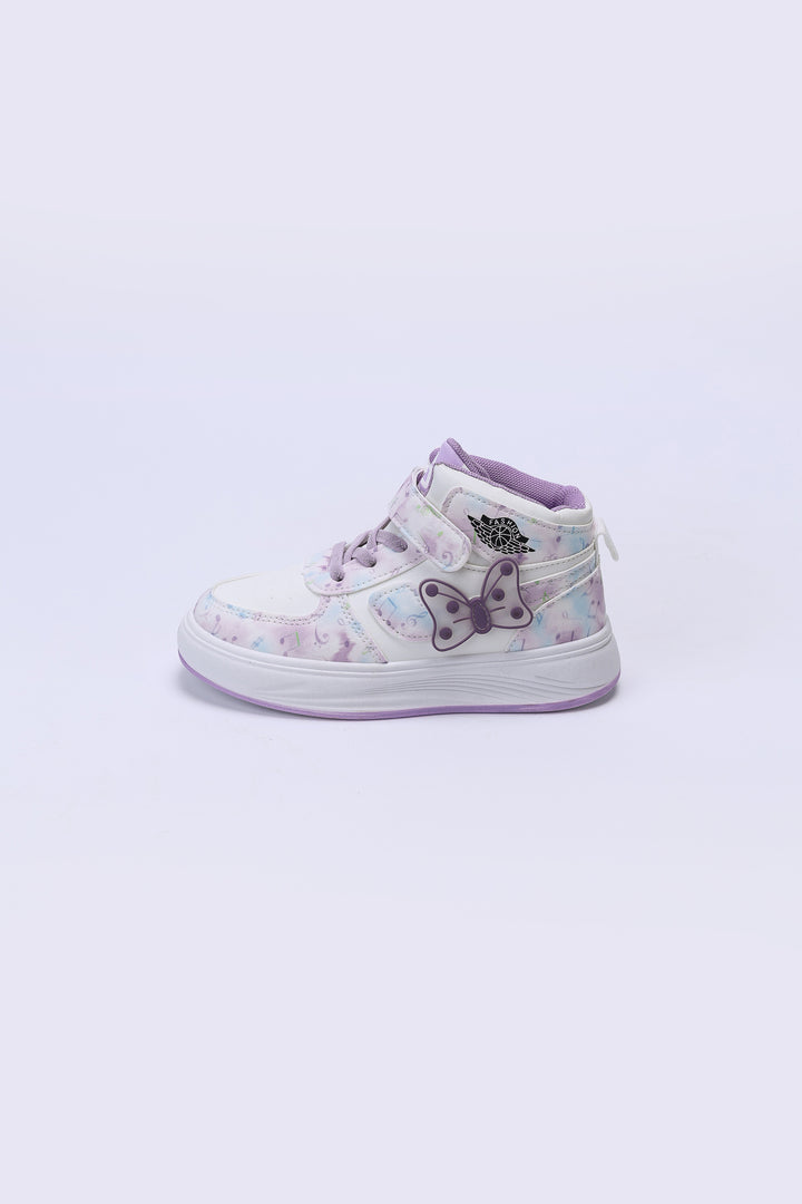 BUTTERFLY HIGH TOP SNEAKERS