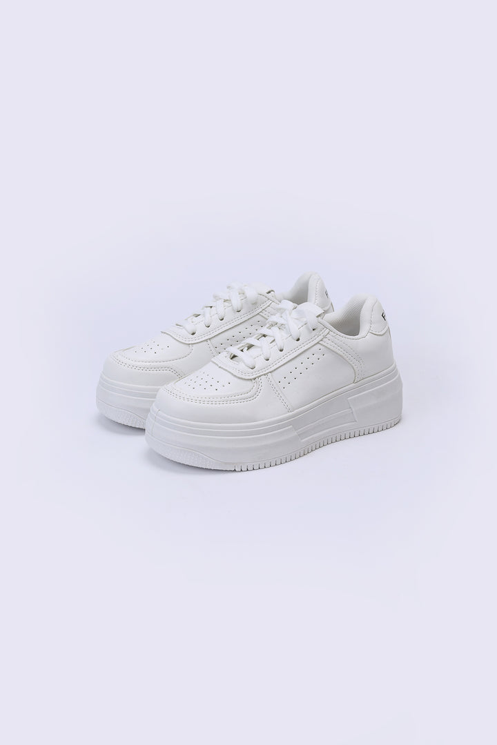 White Platform Sneakers
