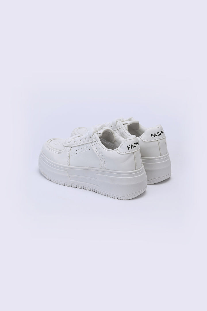 White Platform Sneakers