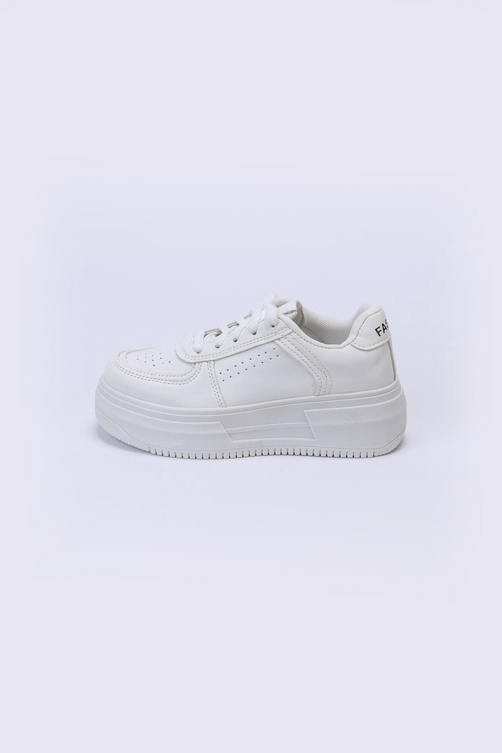 White Platform Sneakers