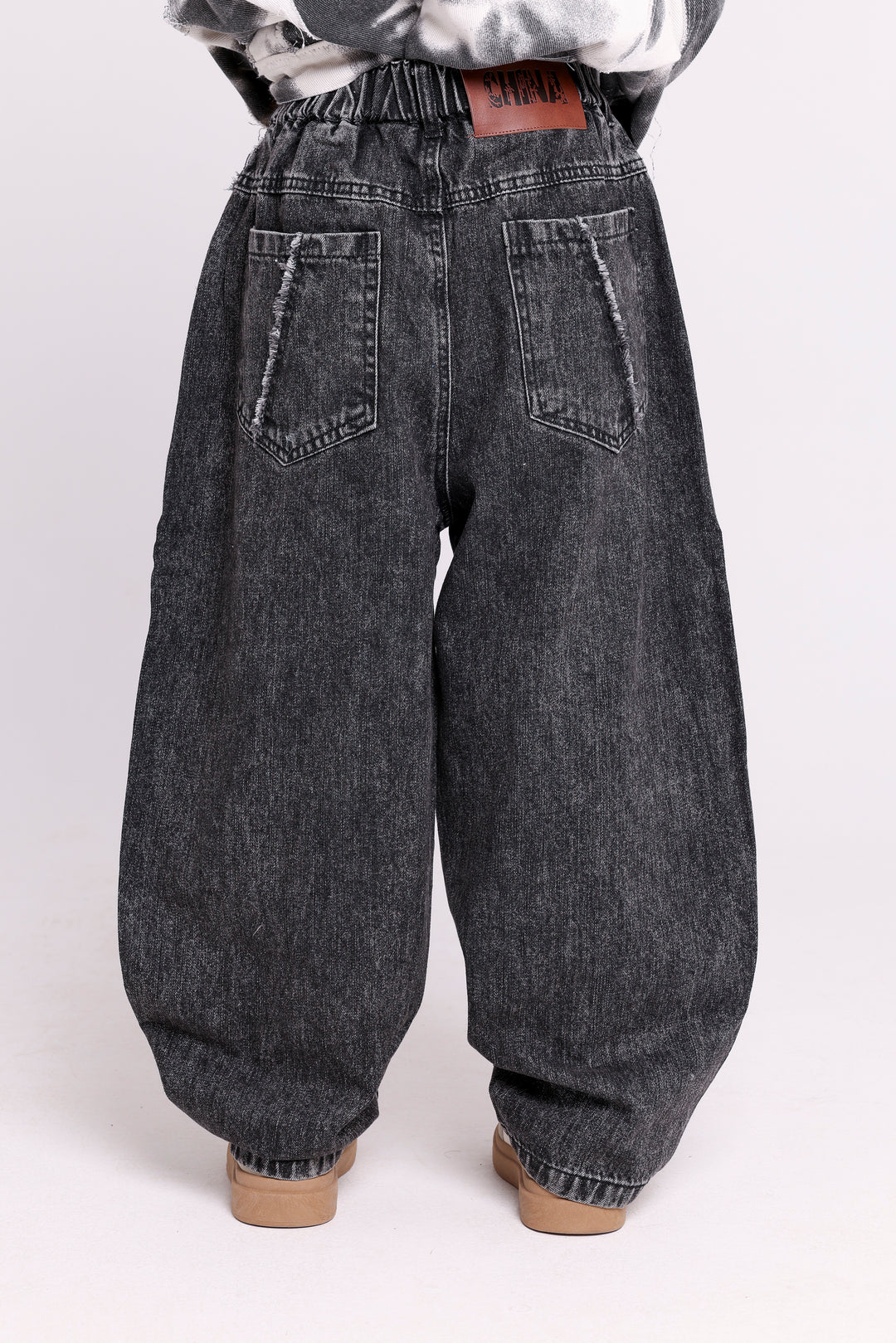WASHED DENIM KIDS PANTS