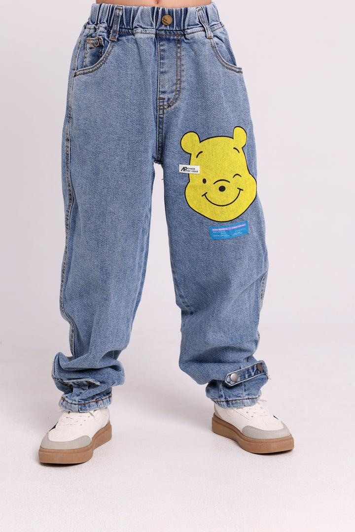 JEANS WITH WINNIE PRINT