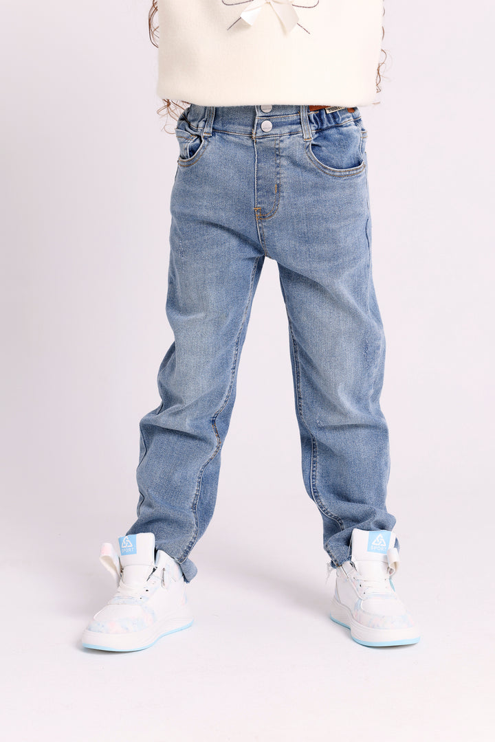 2 BUTTONS KICK JEANS