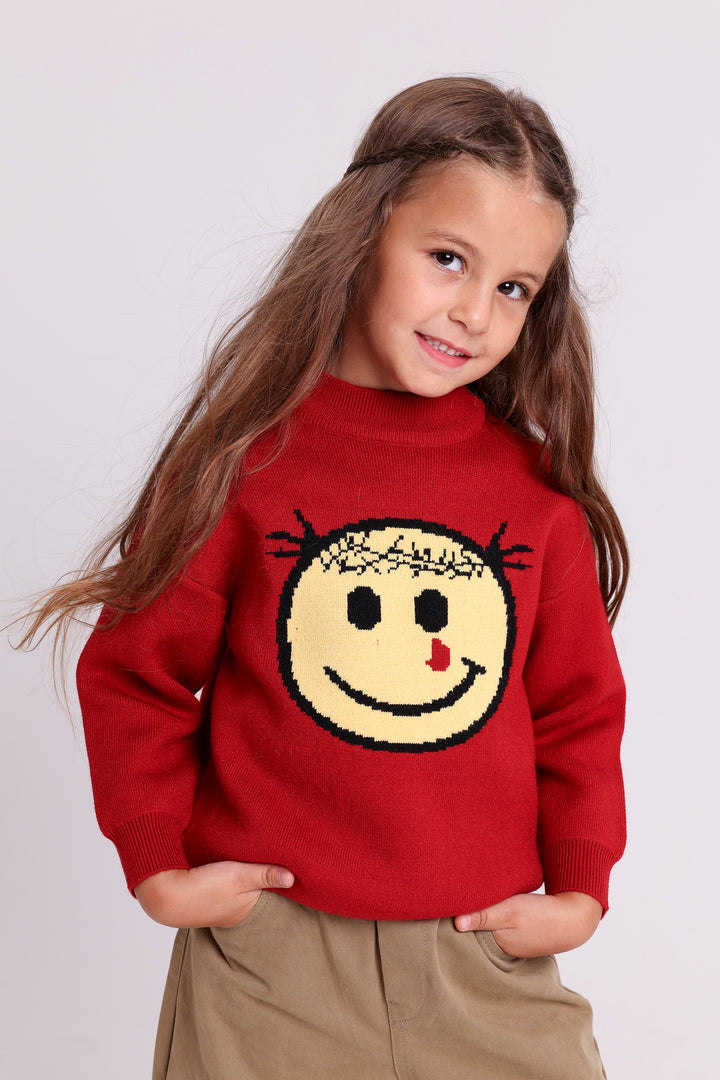 KNIT WITH SMILEY