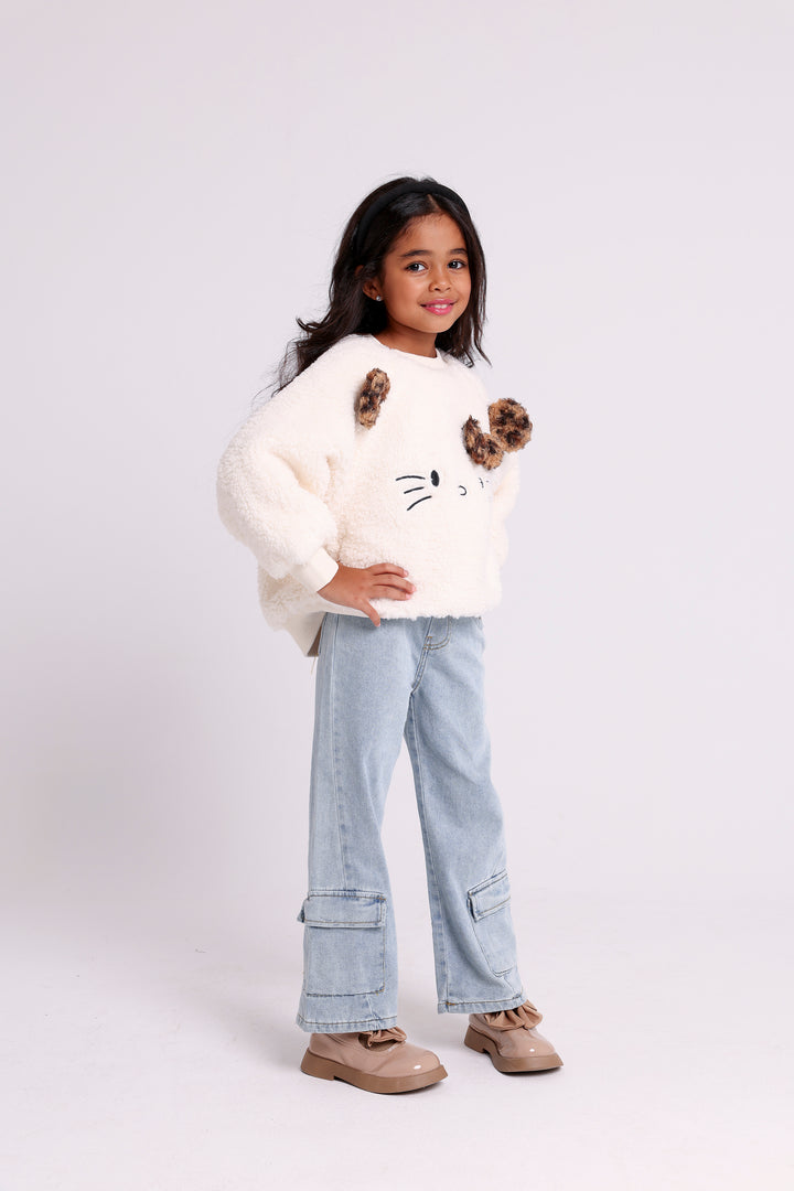 CAT FLEECE PULLOVER
