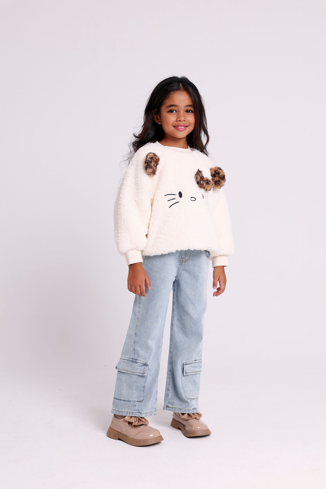 CAT FLEECE PULLOVER