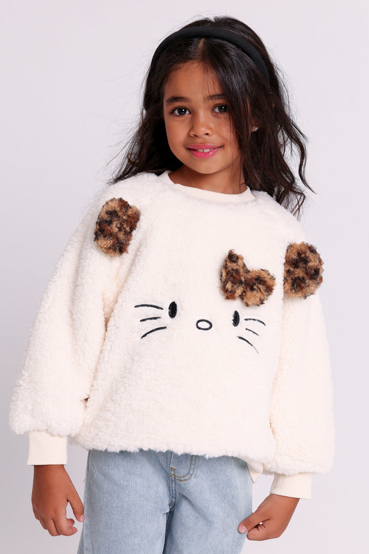 CAT FLEECE PULLOVER
