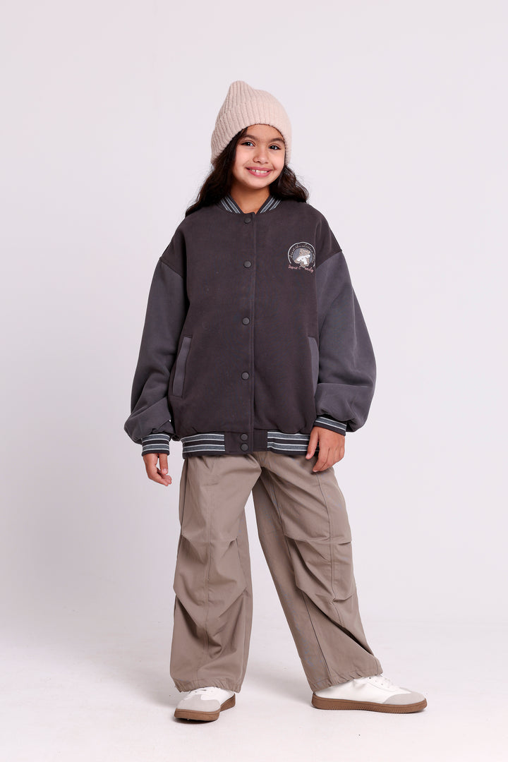 JACKET WITH BEAR EMBROIDERY