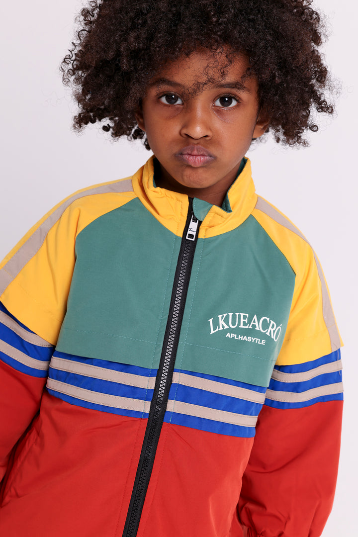 PANELLED JACKET WITH ZIPPER FRONT