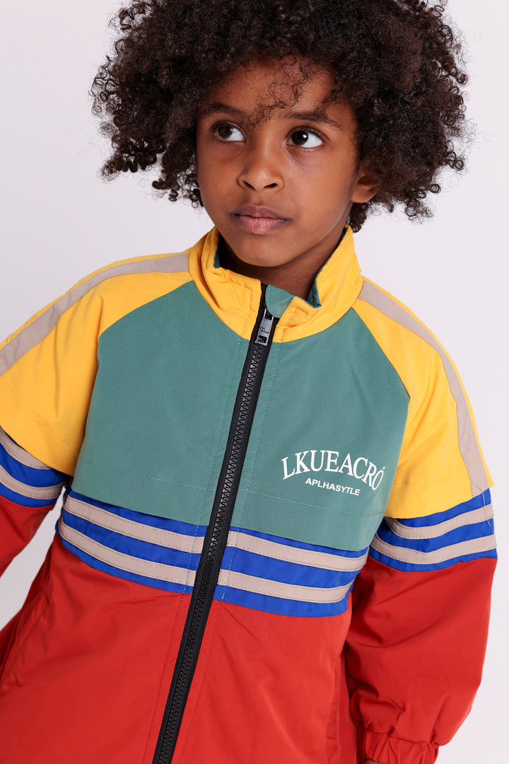 PANELLED JACKET WITH ZIPPER FRONT