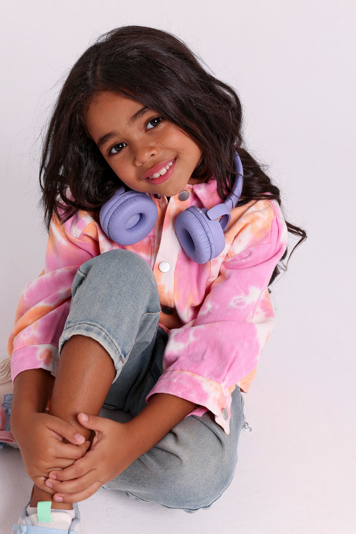 Playful Tie-Dye Denim Jacket