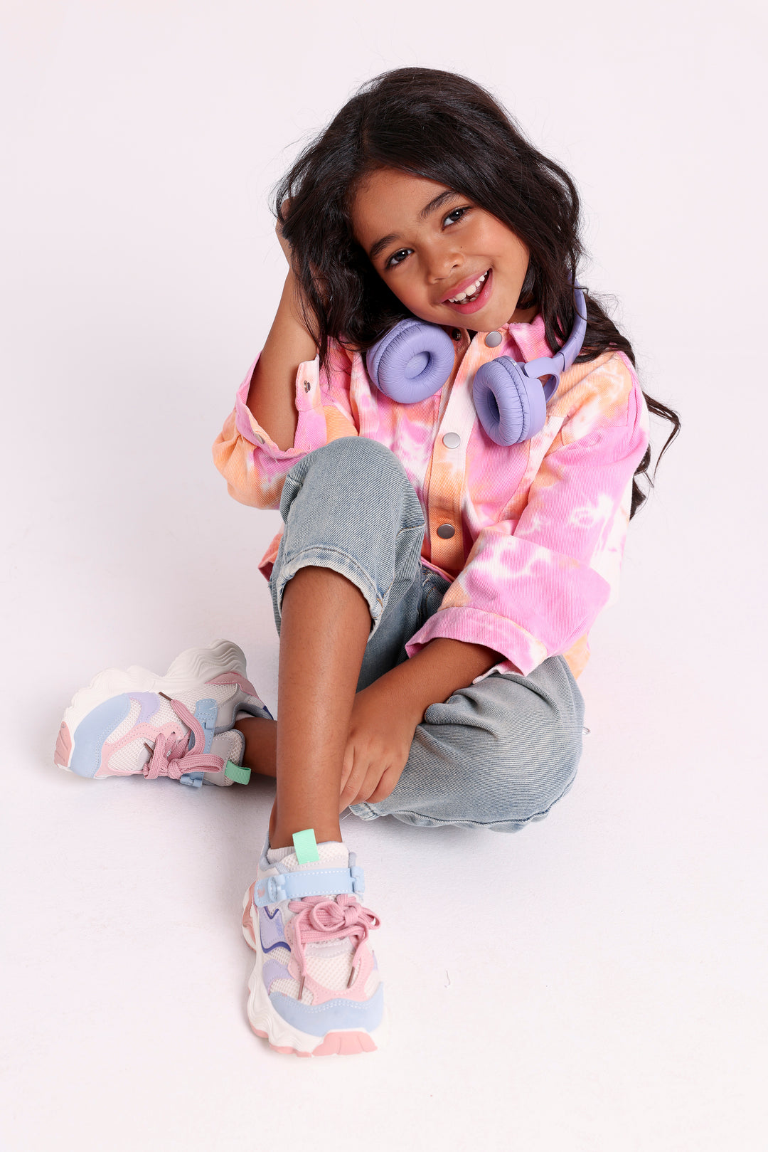 Playful Tie-Dye Denim Jacket