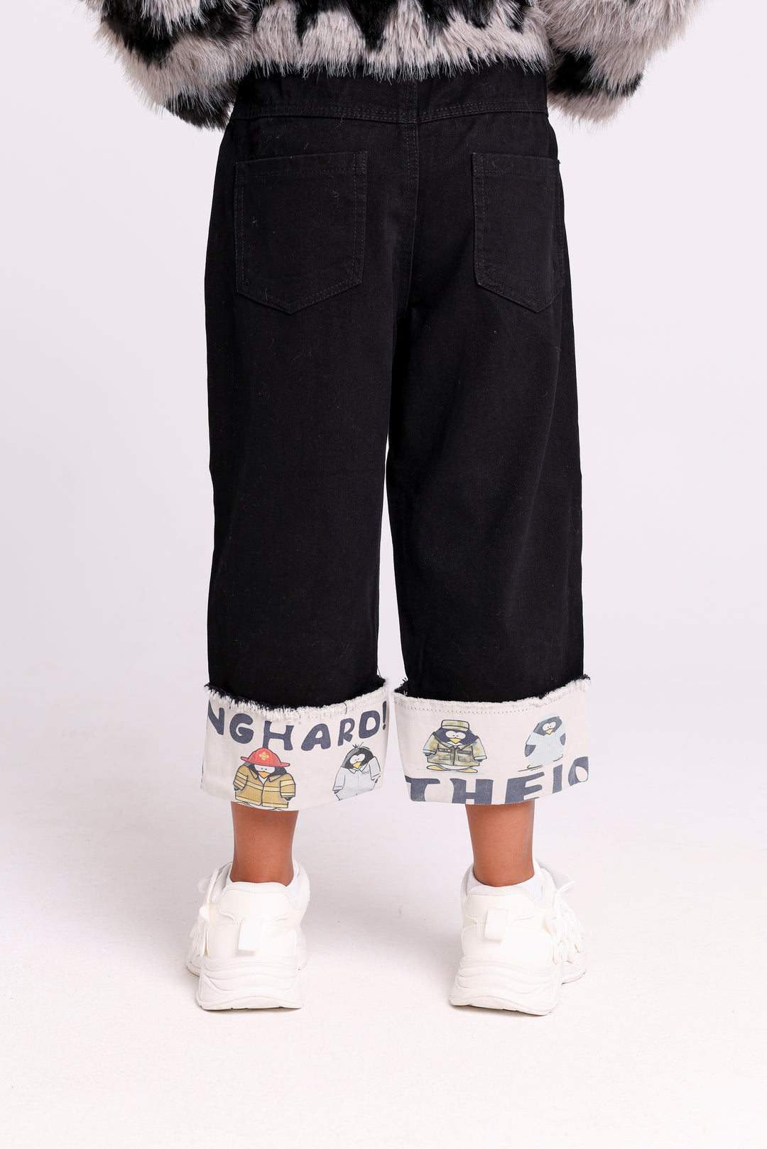 Fun Cartoon Cuff Pants